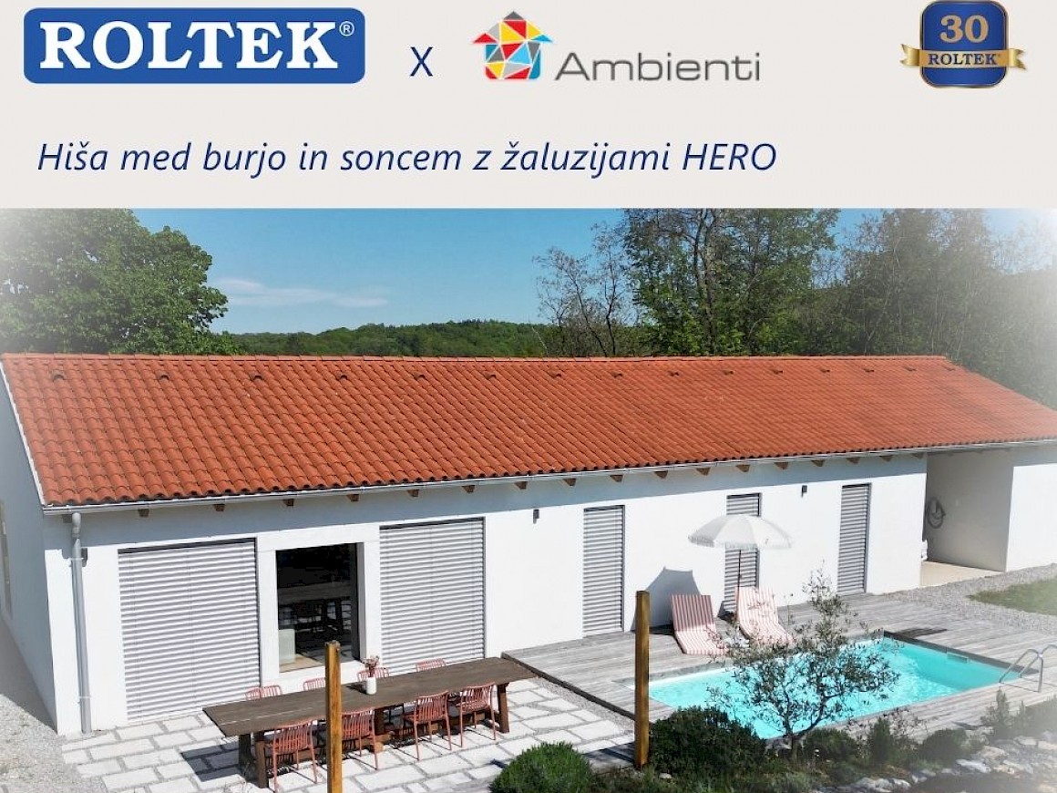 V soboto 9. maja premierno v oddaji Ambienti: sodoben kraški dom z ROLTEK rešitvami