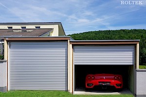 Stropna garažna vrata SILENTO.2, srebrna, srebrna